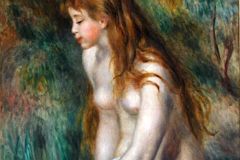 02A Young Girl Bathing - Auguste Renoir 1892 - Robert Lehman Collection New York Metropolitan Museum Of Art.jpg